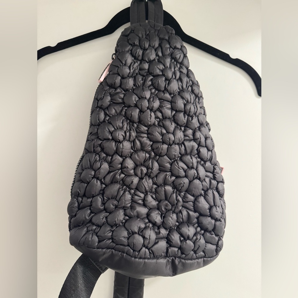 WILDFOX Black Cloud Quilted Sling Pack Bag